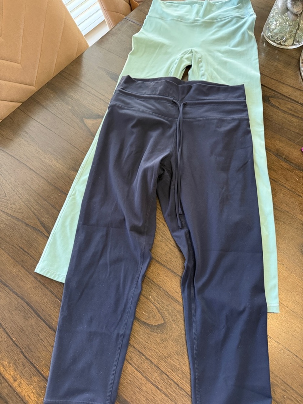 Active Leggings - One navy  and one mint blue